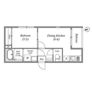 アークヴィラ東野【2階】の間取り