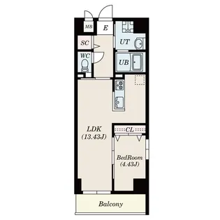 愛知県名古屋市中区正木2丁目【マンション】の間取り