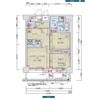 愛知県名古屋市西区菊井1丁目【マンション】の間取り