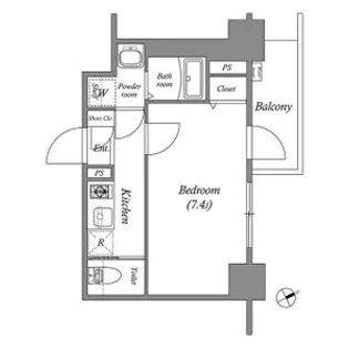 愛知県名古屋市中区新栄2丁目【マンション】の間取り
