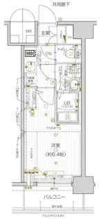 愛知県名古屋市中区千代田1丁目【マンション】の間取り