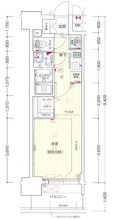 愛知県名古屋市中区千代田3丁目【マンション】の間取り