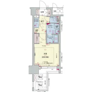 愛知県名古屋市中区錦3丁目【マンション】の間取り