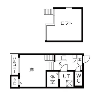 愛知県名古屋市中村区烏森町6丁目【アパート】の間取り