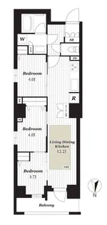 ソルプレサンス京都ステーションレジデンス【5階】の間取り