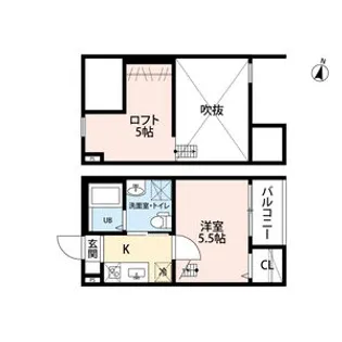 愛知県名古屋市西区名塚町3丁目【アパート】の間取り