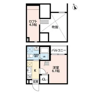 愛知県名古屋市西区南川町【アパート】の間取り