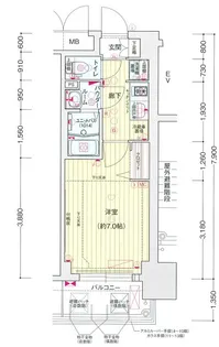 愛知県名古屋市中区上前津2丁目【マンション】の間取り