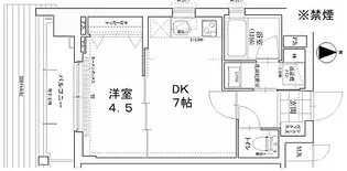 ベラジオ京都七条ウエスト【6階】の間取り