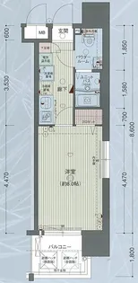 1Kの間取り画像