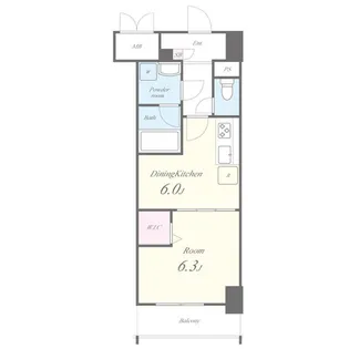 愛知県名古屋市東区泉2丁目【マンション】の間取り