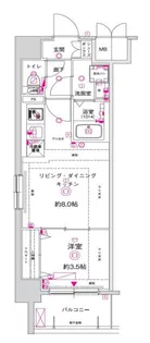 京都府京都市右京区西京極東側町【マンション】の間取り