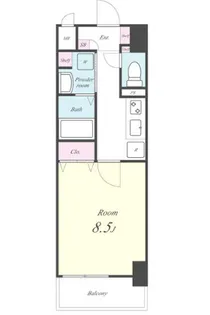 愛知県名古屋市中区新栄1丁目【マンション】の間取り