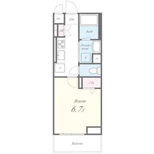 愛知県名古屋市中川区石場町3丁目【アパート】の間取り