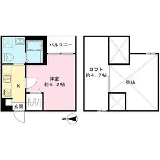 愛知県名古屋市中村区稲上町5丁目【アパート】の間取り