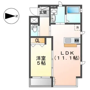 愛知県名古屋市中村区藤江町1丁目【マンション】の間取り