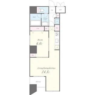愛知県名古屋市東区泉1丁目【マンション】の間取り
