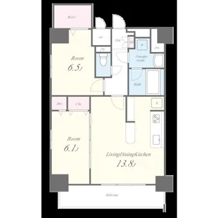 愛知県名古屋市中村区中島町1丁目【マンション】の間取り