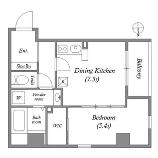 BROAD七条河原町RESIDENCE(ブロード七条河原町レジデンス)【3階】の間取り