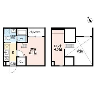 愛知県名古屋市西区南川町【アパート】の間取り