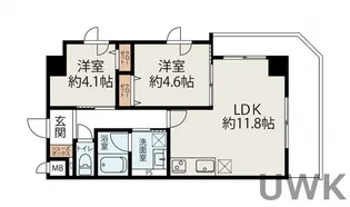 インサイトルポ山科椥辻【2階】の間取り