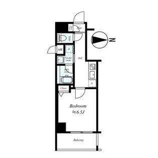 1Kの間取り画像