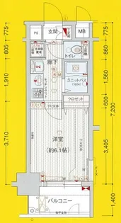 愛知県名古屋市東区泉1丁目【マンション】の間取り