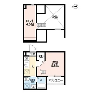 愛知県名古屋市中村区鈍池町1丁目【アパート】の間取り