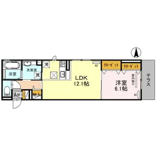 ジュメイラKYOTO2【1階】の間取り