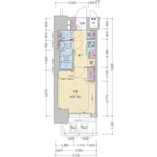 愛知県名古屋市中村区黄金通1丁目【マンション】の間取り