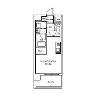 愛知県名古屋市東区泉1丁目【マンション】の間取り