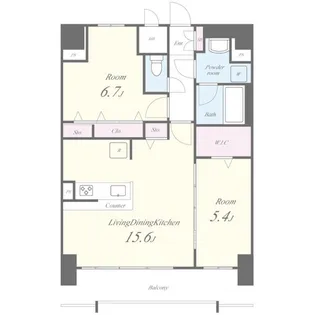 愛知県名古屋市中区大須2丁目【マンション】の間取り
