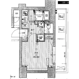 愛知県名古屋市中区伊勢山1丁目【マンション】の間取り