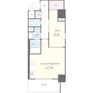愛知県名古屋市中区橘1丁目【マンション】の間取り