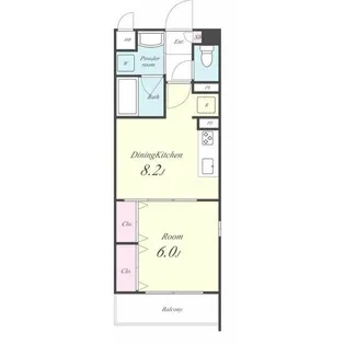 愛知県名古屋市中区富士見町【マンション】の間取り
