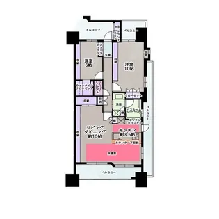 愛知県名古屋市中区栄2丁目【マンション】の間取り