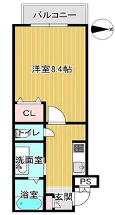 パレス龍大【4階】の間取り