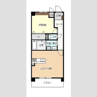 愛知県名古屋市中川区万町【マンション】の間取り