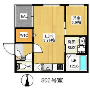 REGALEST 伏見【3階】の間取り