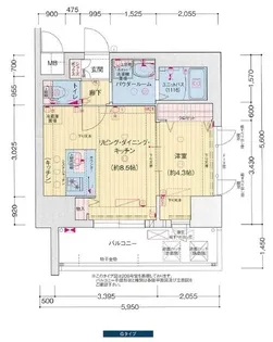 愛知県名古屋市西区那古野2丁目【マンション】の間取り