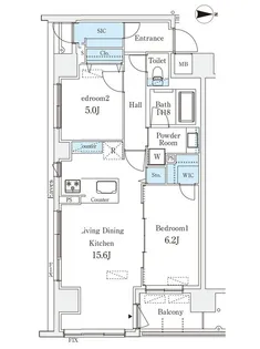 スタンズ河原町五条【8階】の間取り