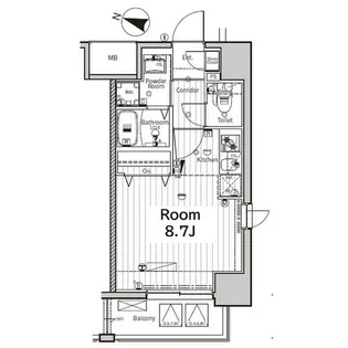 愛知県名古屋市中川区花池町1丁目【マンション】の間取り