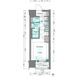 プラシード京都【5階】の間取り