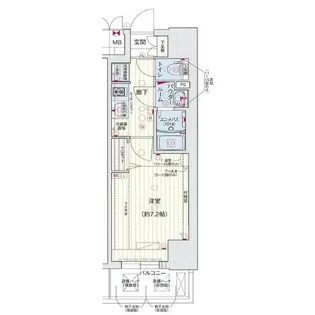愛知県名古屋市中区千代田1丁目【マンション】の間取り