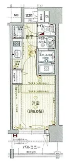 プレサンス京都烏丸爛都【5階】の間取り