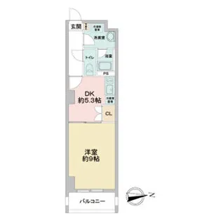 愛知県名古屋市東区東桜2丁目【マンション】の間取り