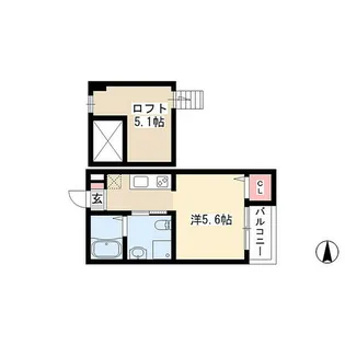 愛知県名古屋市西区又穂町4丁目【アパート】の間取り