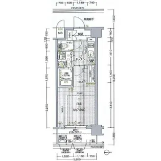 エスリード京都梅小路アヴェニテ【2階】の間取り