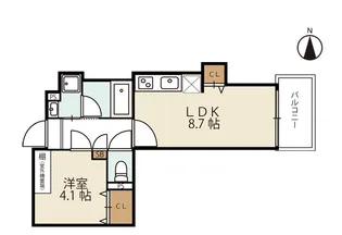インサイトルポ山科小野【2階】の間取り