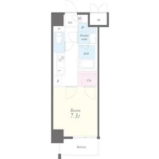 愛知県名古屋市中村区稲葉地本通1丁目【マンション】の間取り